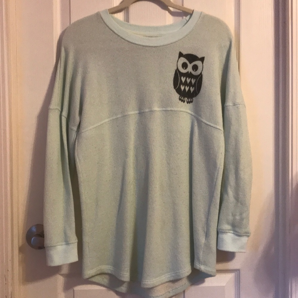 Green long length shirt